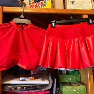 Valentine’s Day skirt Set/Lingerie Set Sz Med